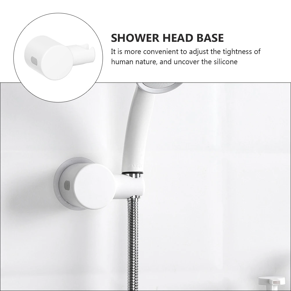 

Head Durable Nozzle Bracket ABS Silicone Easy Install Shower Head Base Suitable Most Shower Heads Bathroom Accessories