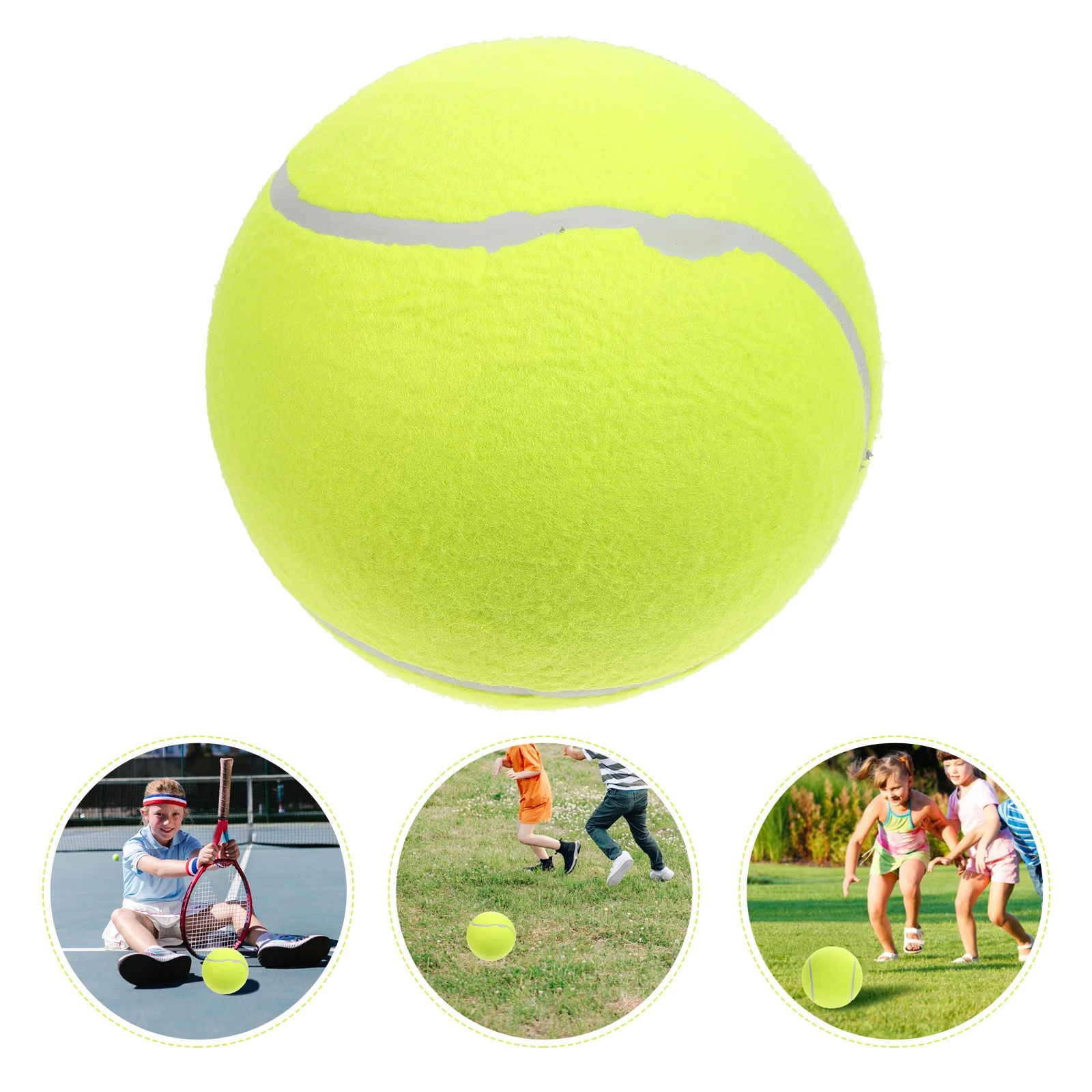 Kids Outdoor Playset Tennis Ball for Children Large Oversized Rubber Pink Inflatable