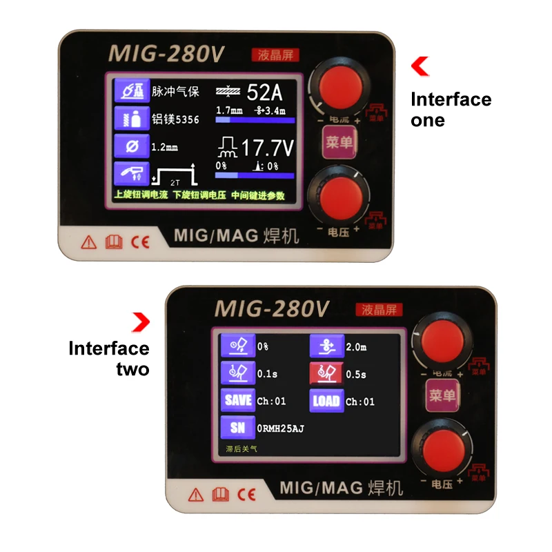 Digital MIG-280P welding machine MIG/MMA/TIG/PULSE support ODM/OEM