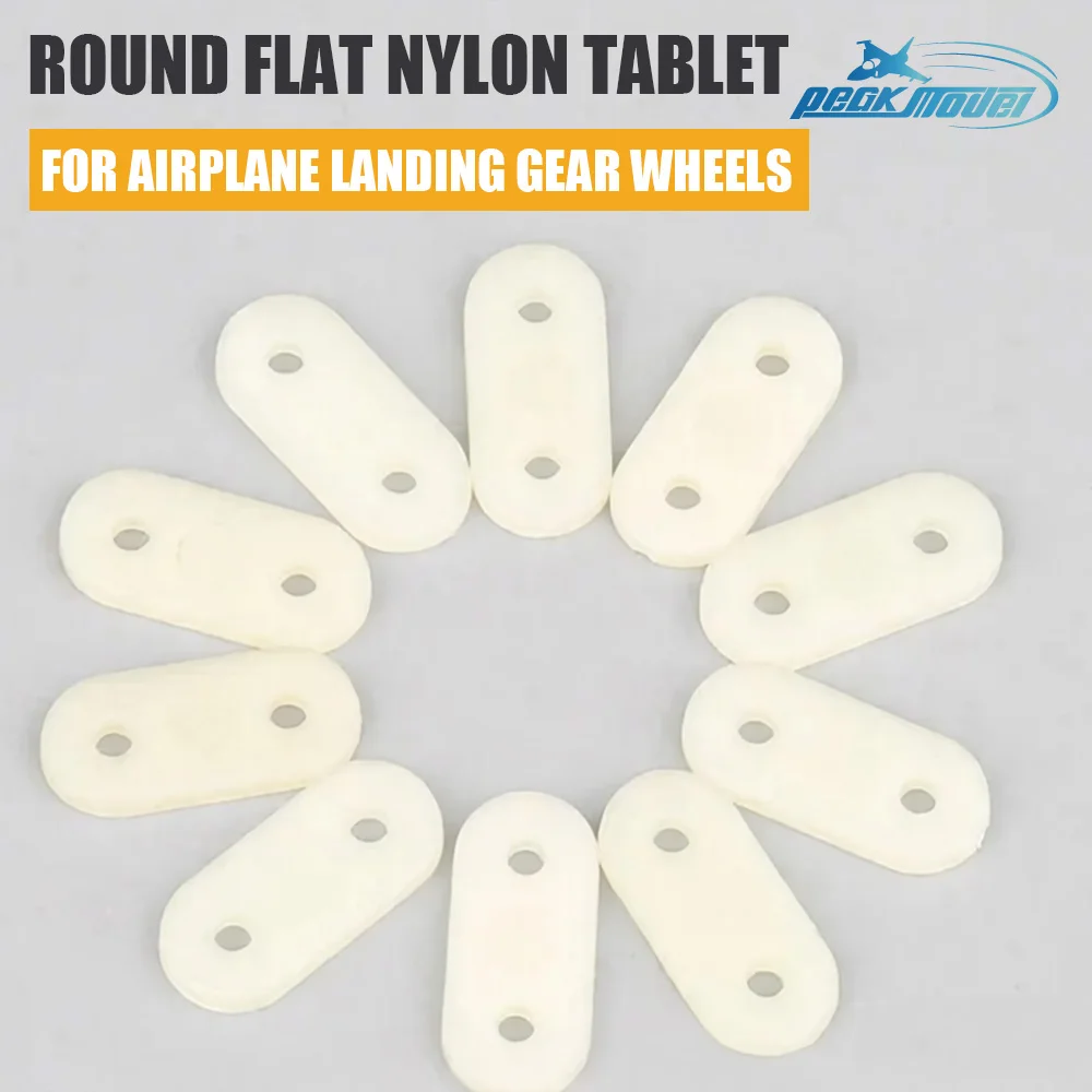 Tablettes rondes et plates en Nylon L21xW10xH2mm, plaque de tablette en plastique, Machine pour roues de train d'atterrissage d'avion