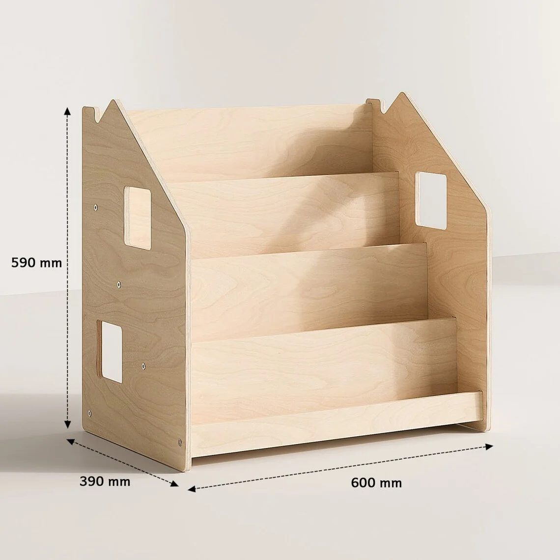 &c Montessori Plywood Bookshelf With Cabinet Storage for Kindergarten Library Nursery Classroom Home Book Organizer Bookcase