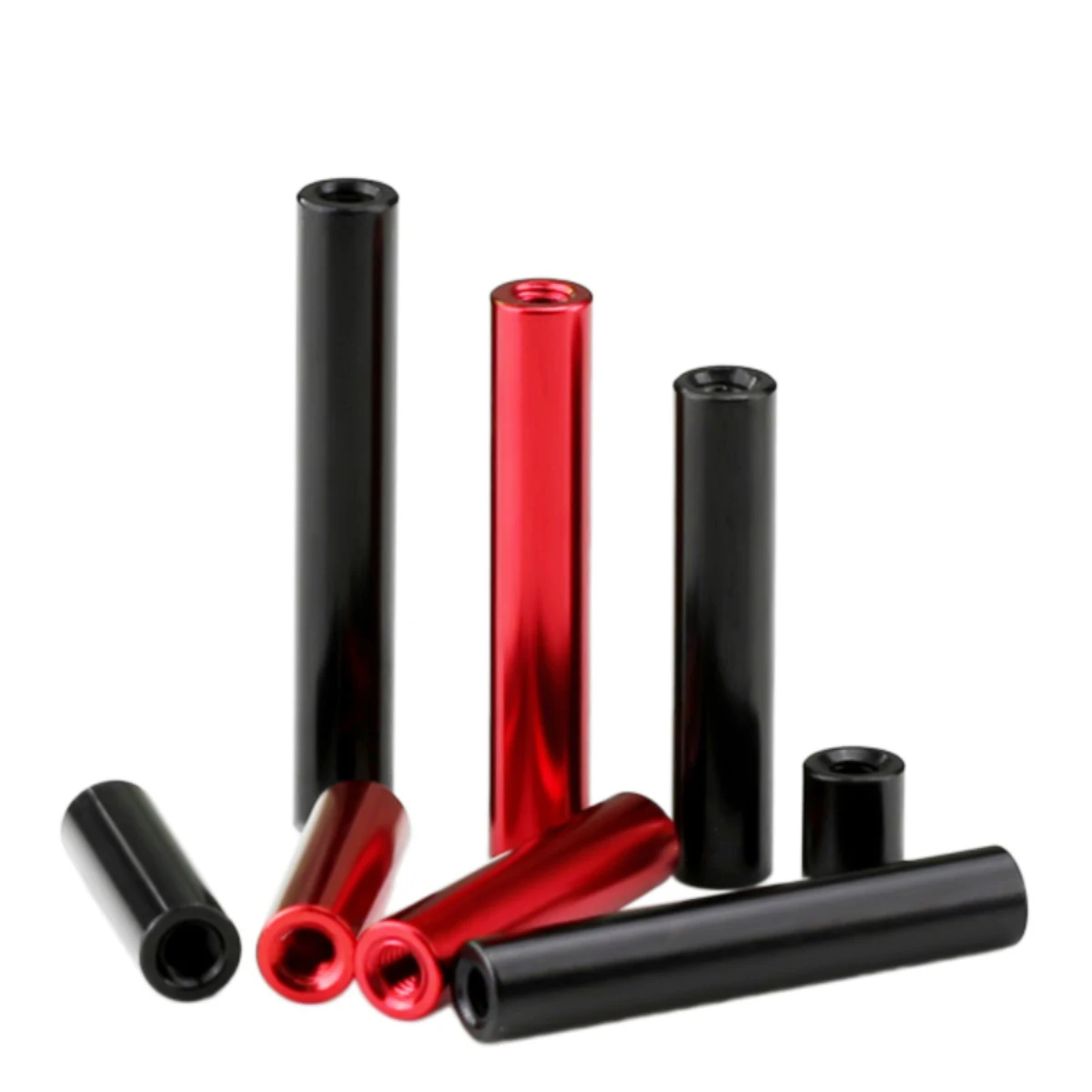 5Pcs M3 D6mm Aluminum Alloy Column Threaded Sleeve Rod Stud Round Connector Standoff Nut Drone Accessory Nuts L=6mm-70mm image 3