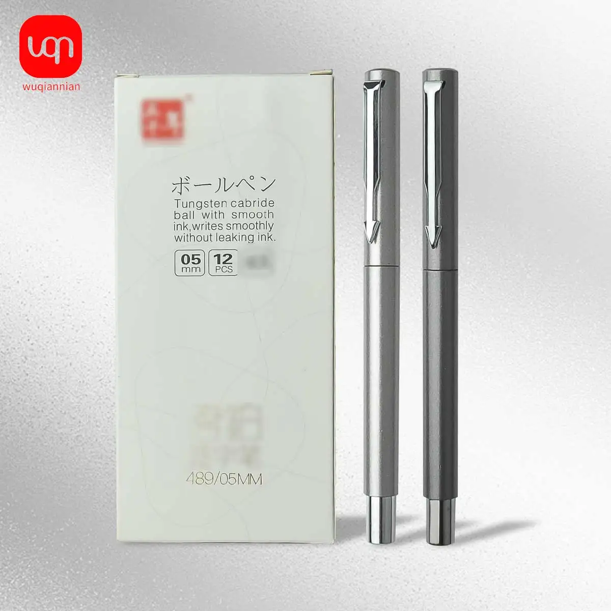 WQN gel pens sets cute cheap 0.5mm stuff school&Office supplies Kawaii Aesthetic stationery elegant silver gray signing pen