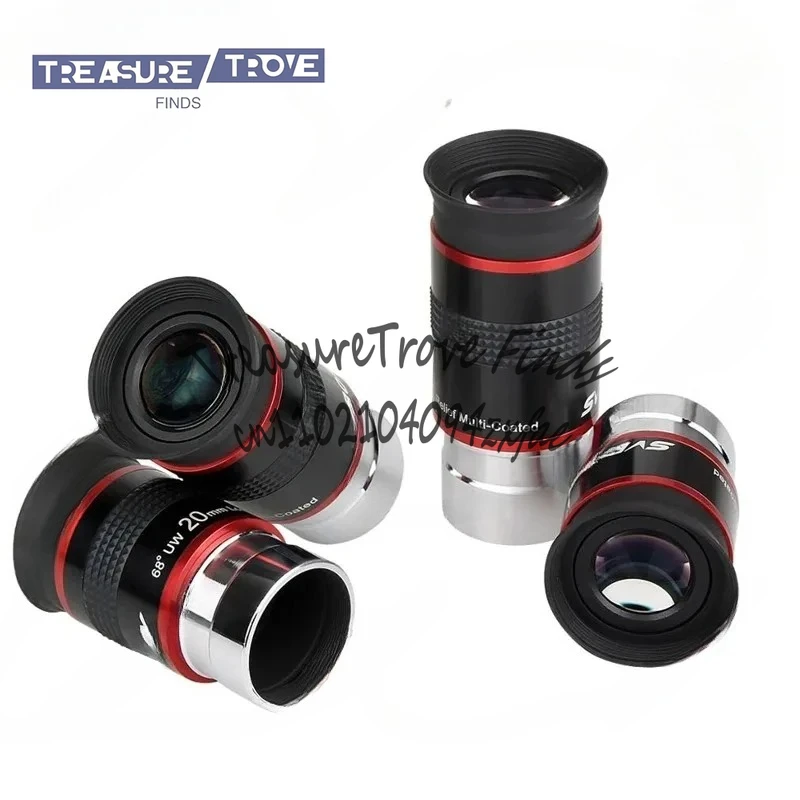 

68° Ultra Wide Angle 6mm/ 9mm /15m /20mm Telescope Eyepiece FMC 1.25" for Astronomical Telescope