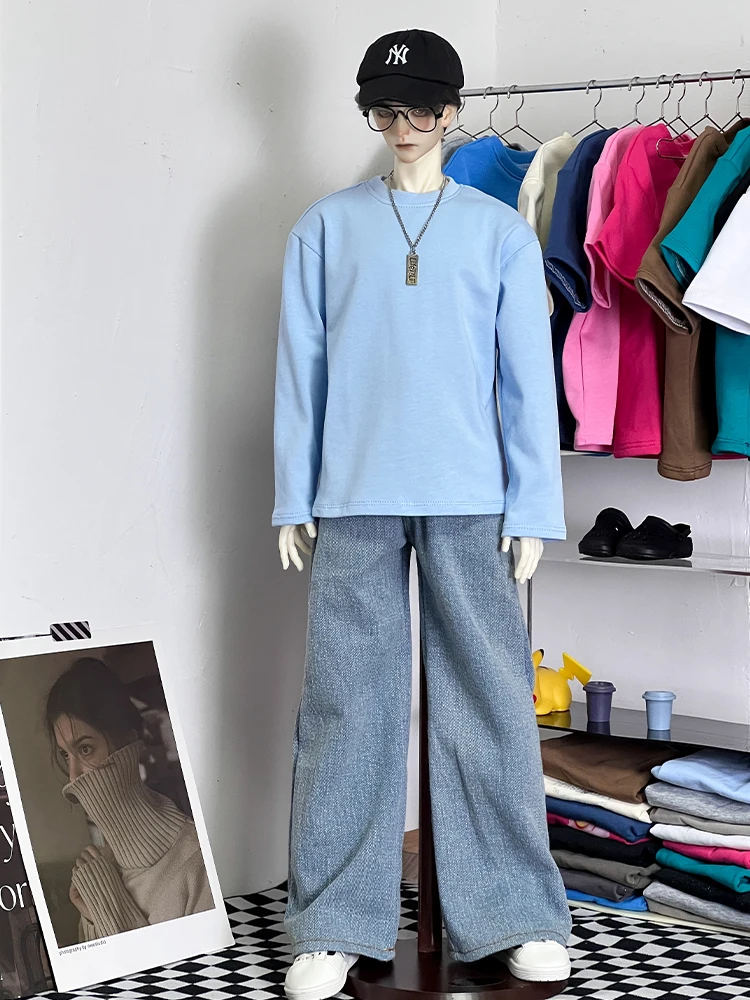 Doll Accessories Ball jointed 1/4 70cm ID75 girl Boy female  msd  bjd doll Short Long sleeve T shirt   clothes  AUR01