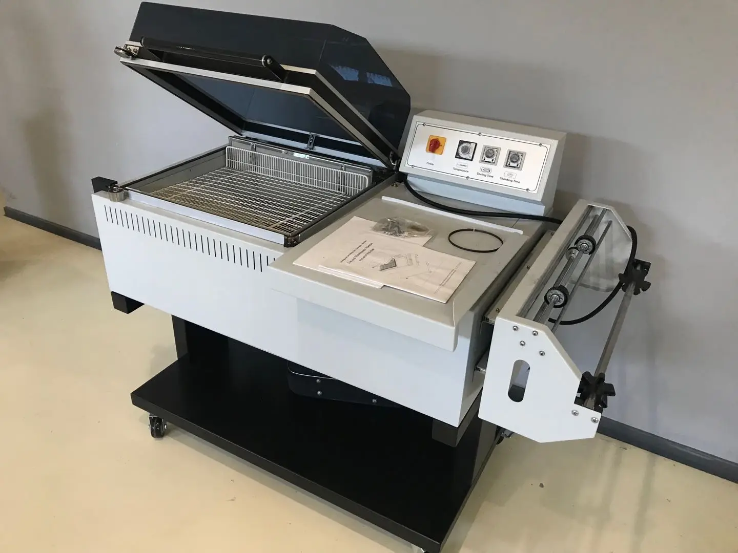 

FM5540 Semi Automatic 2 In 1 Egg Tray Box Book L Sealer Shrink Tunnel Wrapping Packaging Machine