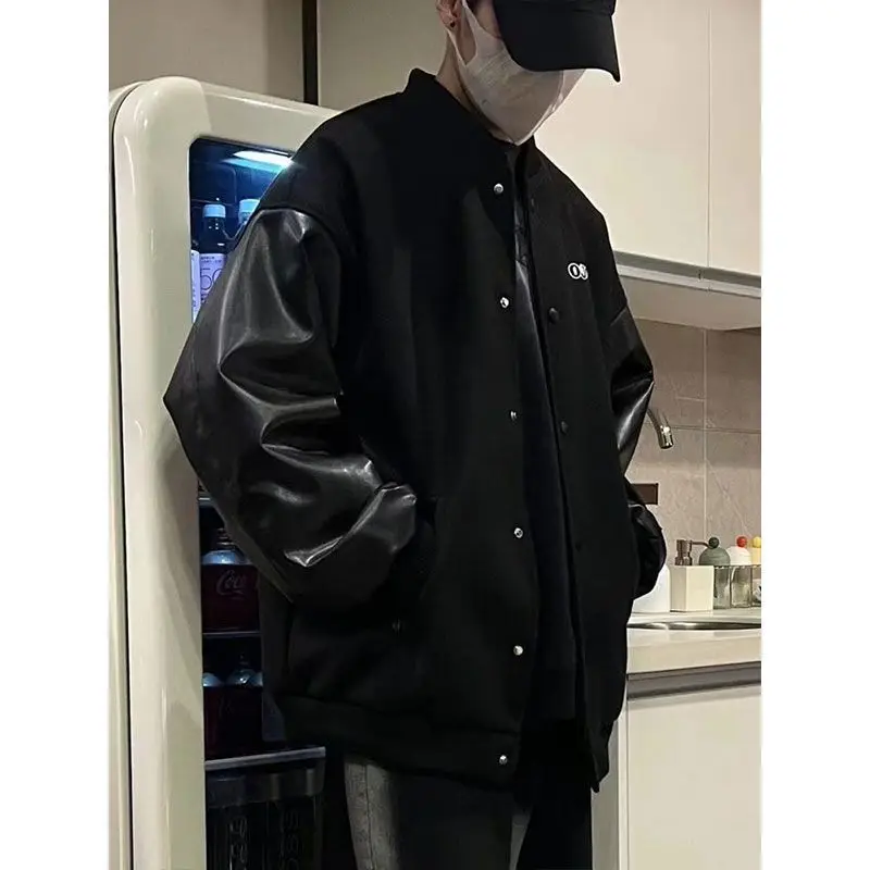 

Мужская куртка-бомбер в китайском стиле, черная, белая, темно-синяя, утепленная, с вышивкой, оригинальная, модная, теплая, для города и ночи