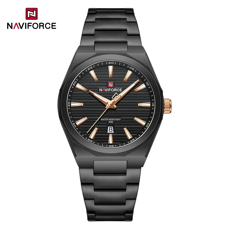 

NAVIFORCE Men Luxury Watch Brand Military Sports Quartz Watch Date Display Casual Steel Band Wristwatch Gift for Men