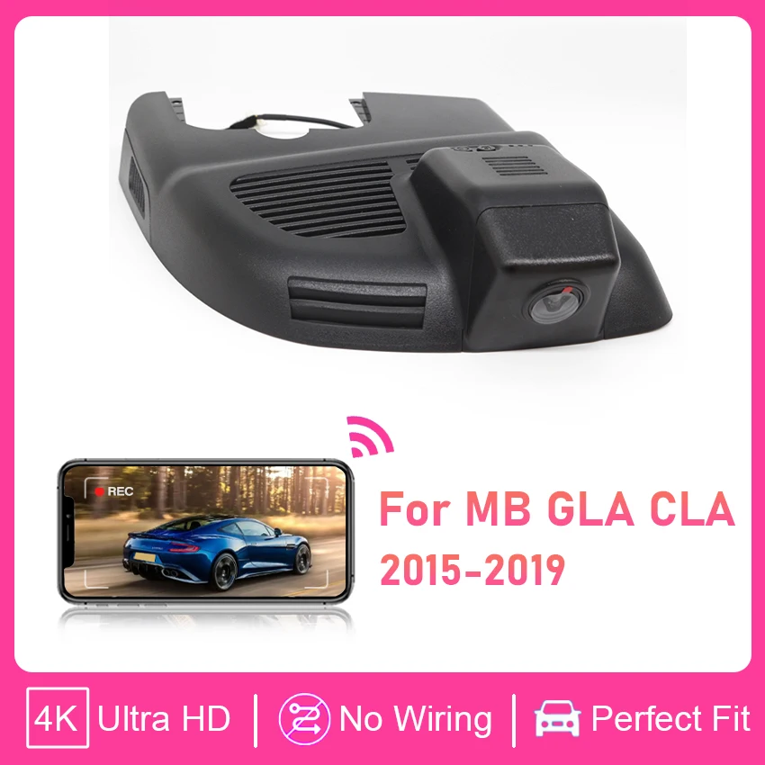 

Автомобильный видеорегистратор 4K Plug and play, видеорегистратор для Mercedes-Benz GLA CLA A220 A260 A45 GLA220 GLA34 W176 W177 2015-2019