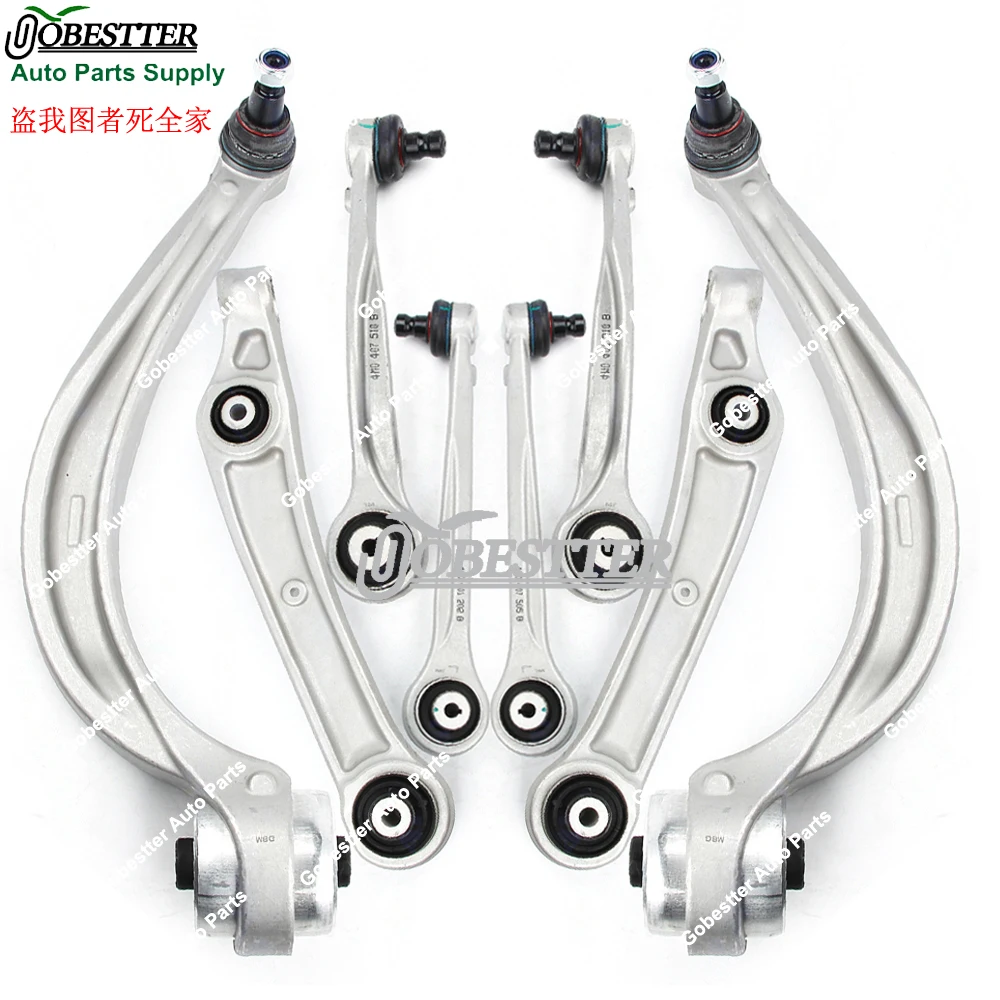 

4M0407693 4M0407151 8pcs Front Suspension Control Arm For Audi Q7 4MB Q8 4MN A8 D5 Touareg CR7 Porsche Cayenne Bentley Bentayga