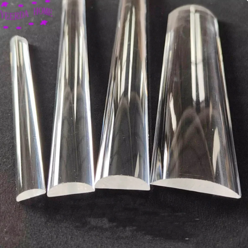 

1 шт. полукруглый акриловый сплошной стержень D-типа, высокопрозрачный стержень из ПММА, материалы для самостоятельного изготовления