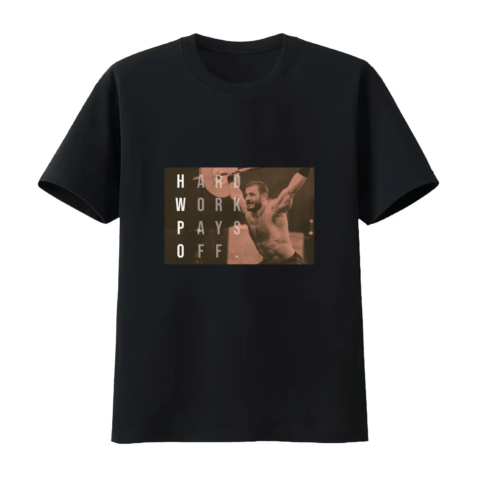 Mat Fraser - CrossFit - Hard Work Pays Off - HWPO T-Shirt Summer Casual Cotton Tee Oversized Streetwear Tops Unisex Men Women