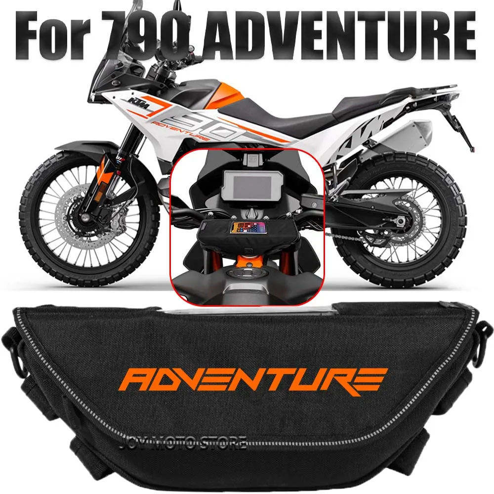 For 790 Adventure Motorcycle Accessories Tools Bag Waterproof and Dustproof Convenient Travel Handlebar Bag