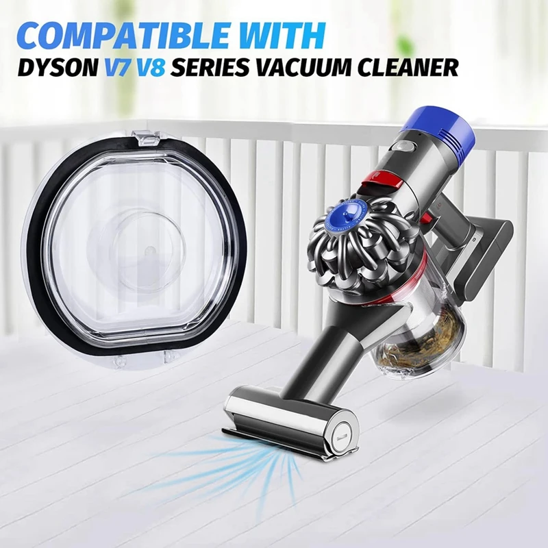 ฝาถังดักฝุ่นฝาครอบสำหรับ Dyson V7 V8 SV11 SV10เปลี่ยนกระป๋องสูญญากาศพร้อมทริกเกอร์ล็อค