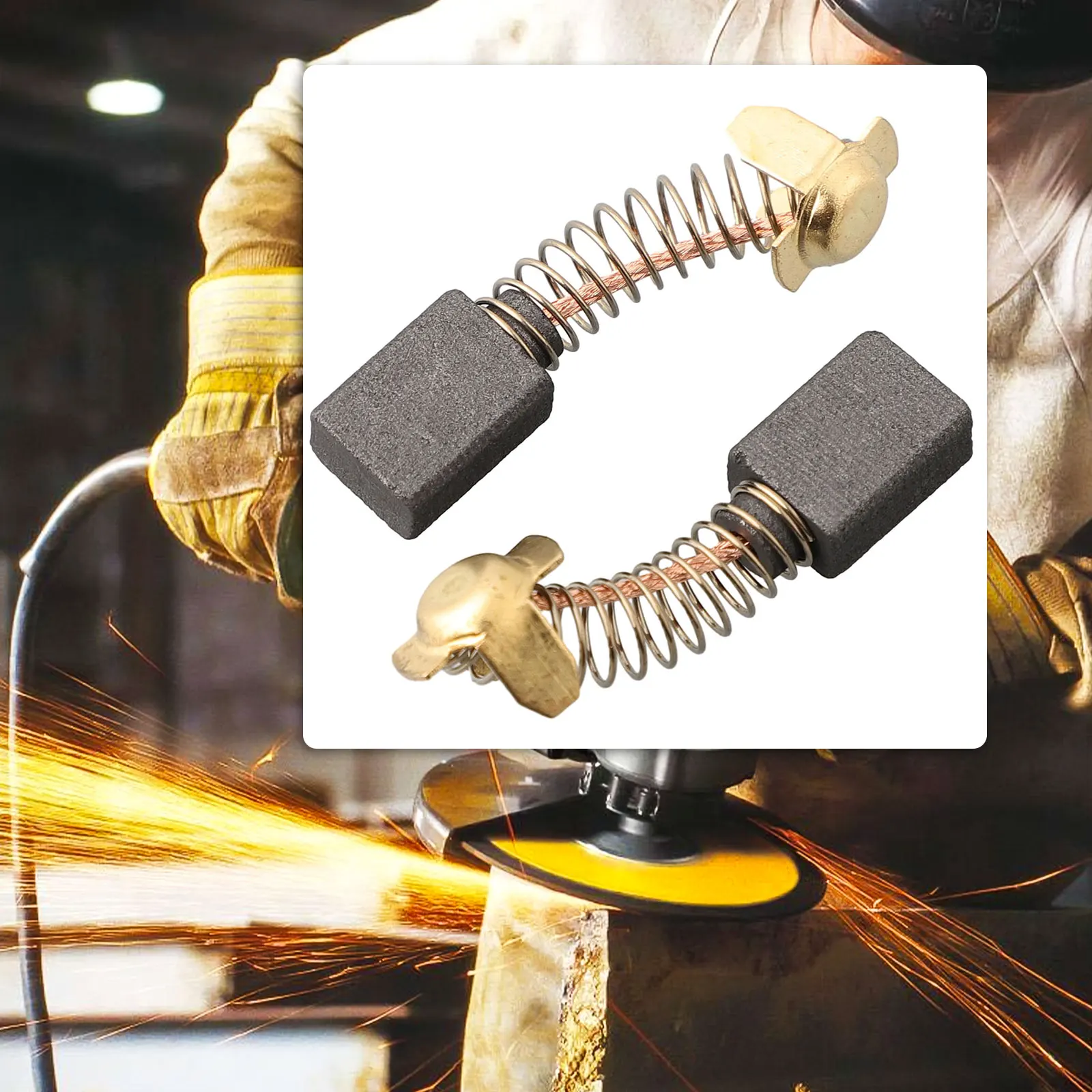 

2Pcs Set Carbon Brushes N088403 / N398321 For DWP849X Type 1 7 / 9 VS Polisher Soft Start Parts For Power Tool & Electric Drill