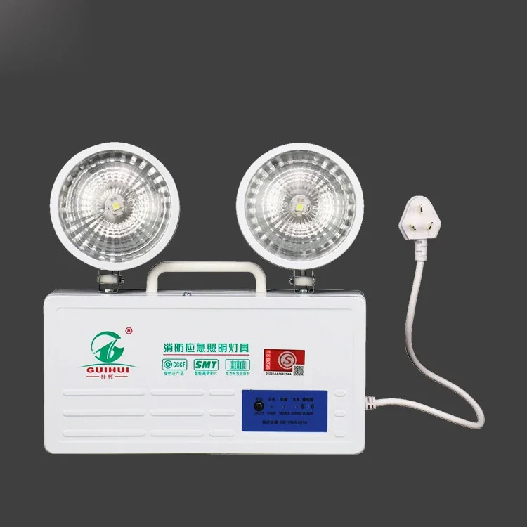 The new national standard LED fire emergency lighting power supply safety accidents with double charge storage wall outlet