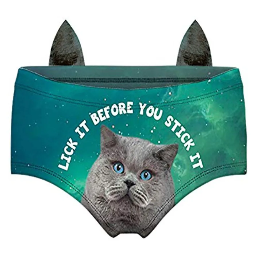 

Women's Fashion Flirty Sexy Funny Naughty 3D Printed Cute Underwears Briefs 1