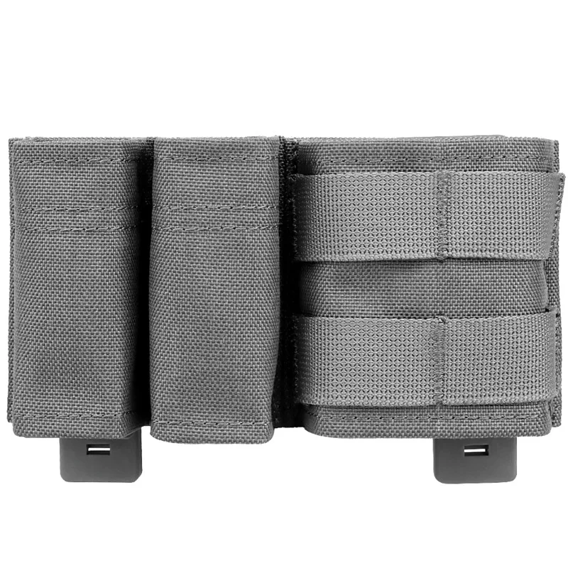 Tactical Speed Dial MOLLE Accessory Bag Duplex 9MM+5.56 Feature Magazine Pouch Wedge Insert Shorty Bag Airsoft Belt Vest Gear