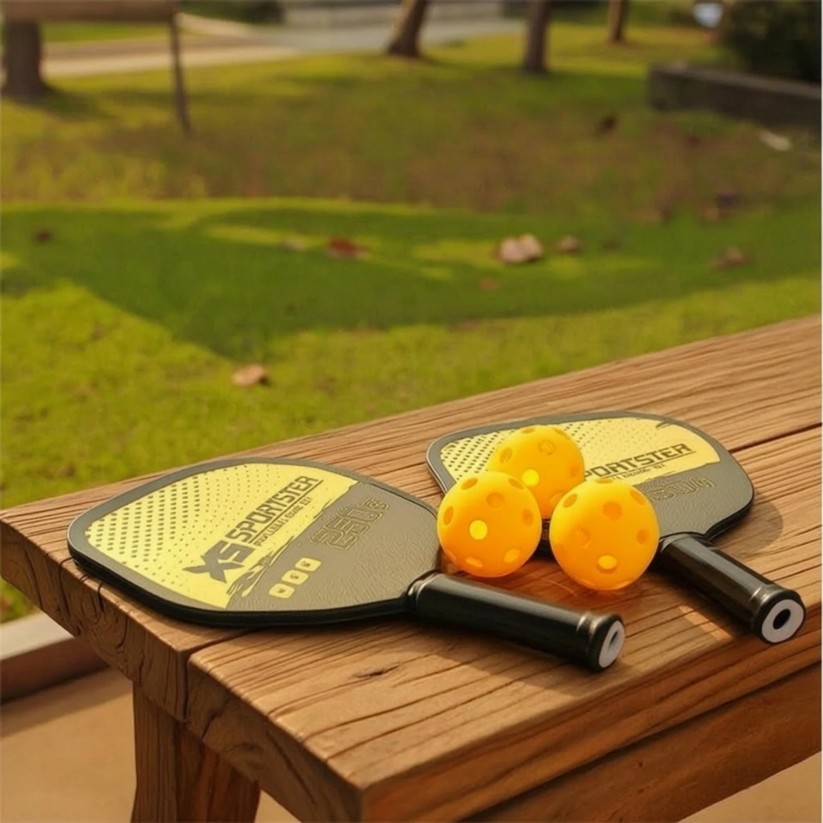 2-pieces-pickleball-paddles-with-balls-lightweight-pickleball-racket-set-sporting-goods-sweat-absorbing-large-optimal-hitting