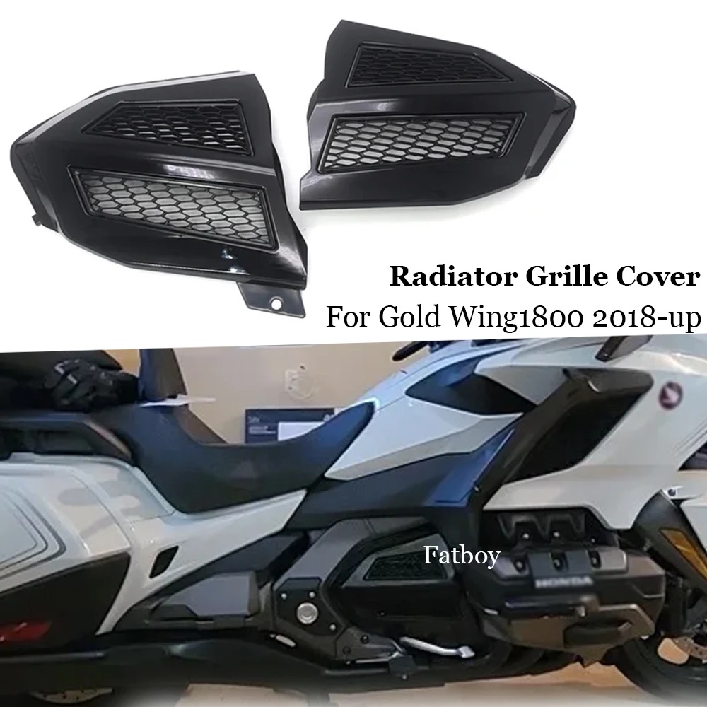 Goldwing1800 GL 1800 2018-2023, деталь двигателя, хромированная/черная обтекательная решетка радиатора для Honda Gold Wing1800