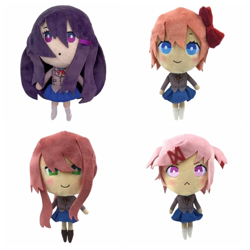 20 см игра Doki Doki литературный клуб детские подарки на день рождения плюшевые игрушки аниме косплей Monika Natsuki Sayori Yuri куклы