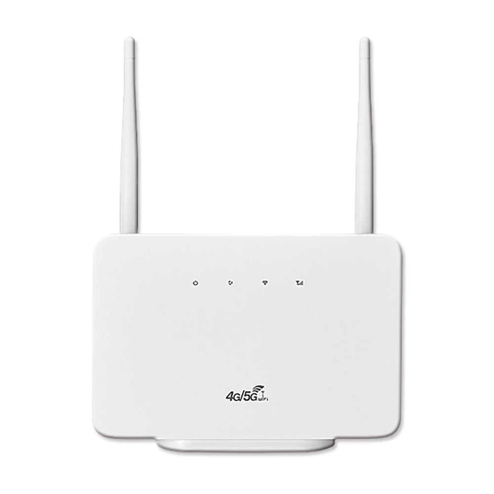 4G Wireless Router 300Mbps 4G Router Wireless Modem External Antenna with Sim Card Slot EU Plug for Home Travel Work