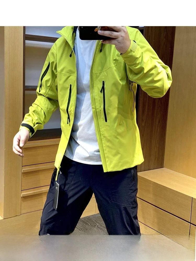 Chaqueta de Esquí Impermeable de la Serie Alfa Climbing, Chaqueta con Capucha de Manga Larga de Fibra de Poliéster de Corte Estándar para Jóvenes