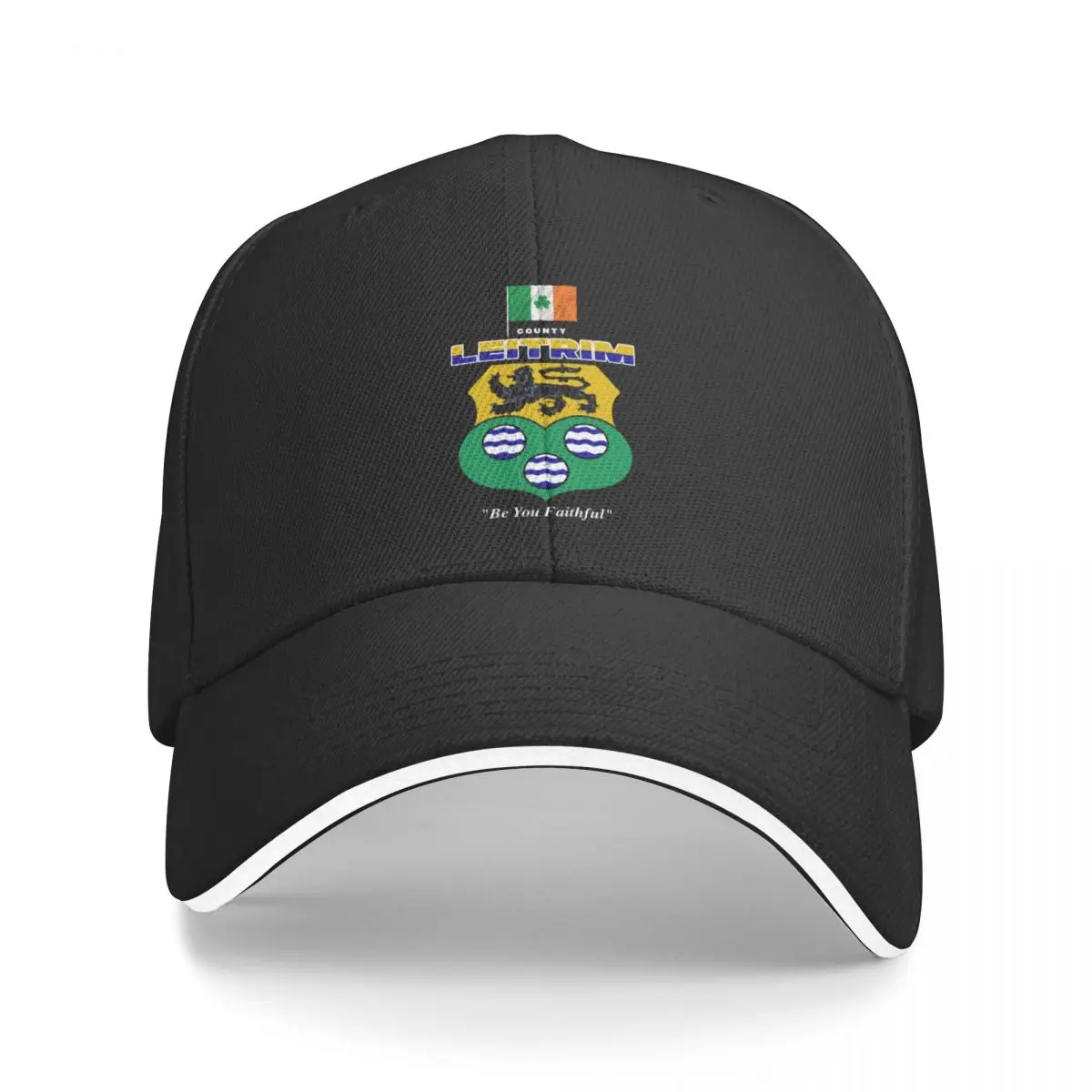 County Leitrim Ireland - Official Crest Baseball Cap Fashion Beach Anime Hat Hip Hop Man Women's