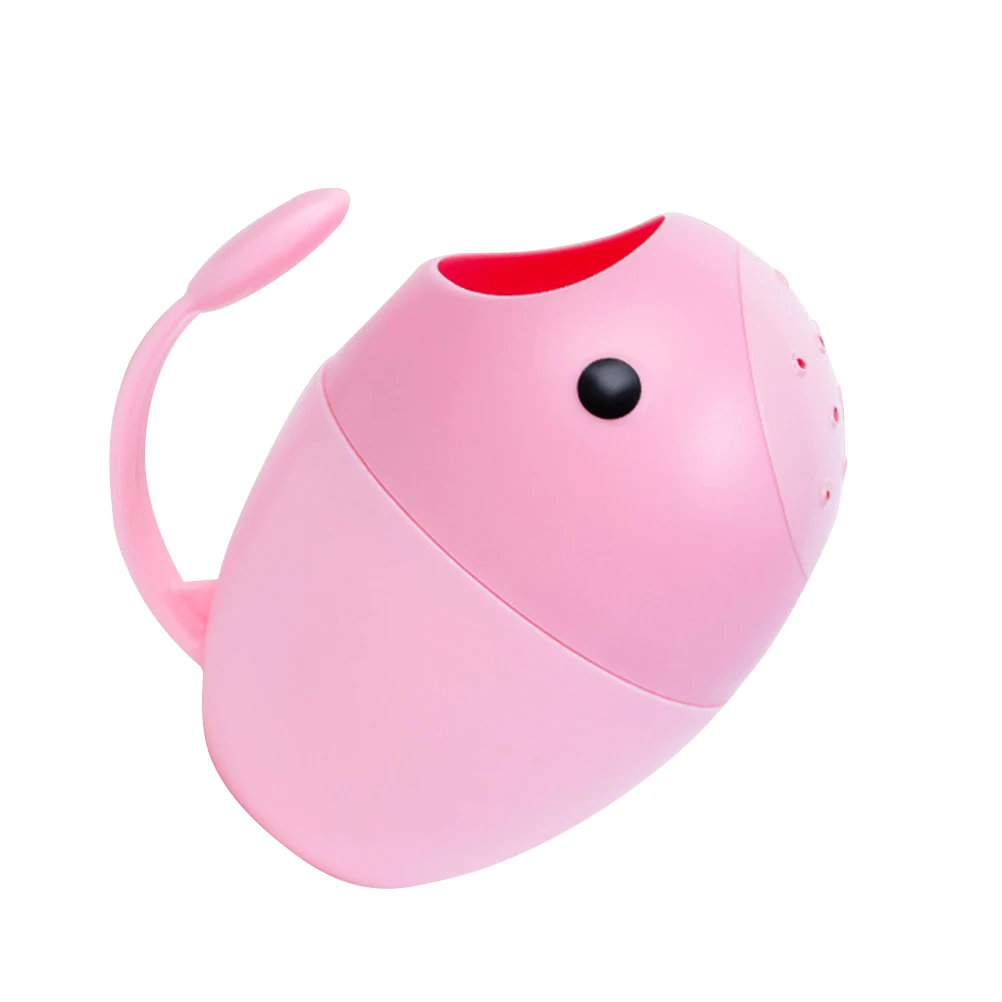 ملعقة مياه استحمام للأطفال على شكل بيضة، كوب غسيل حمام وردي، تصميم كبير لحقن الفم، مغرفة مياه، حاوية شطف الشامبو للسفر المنزلي