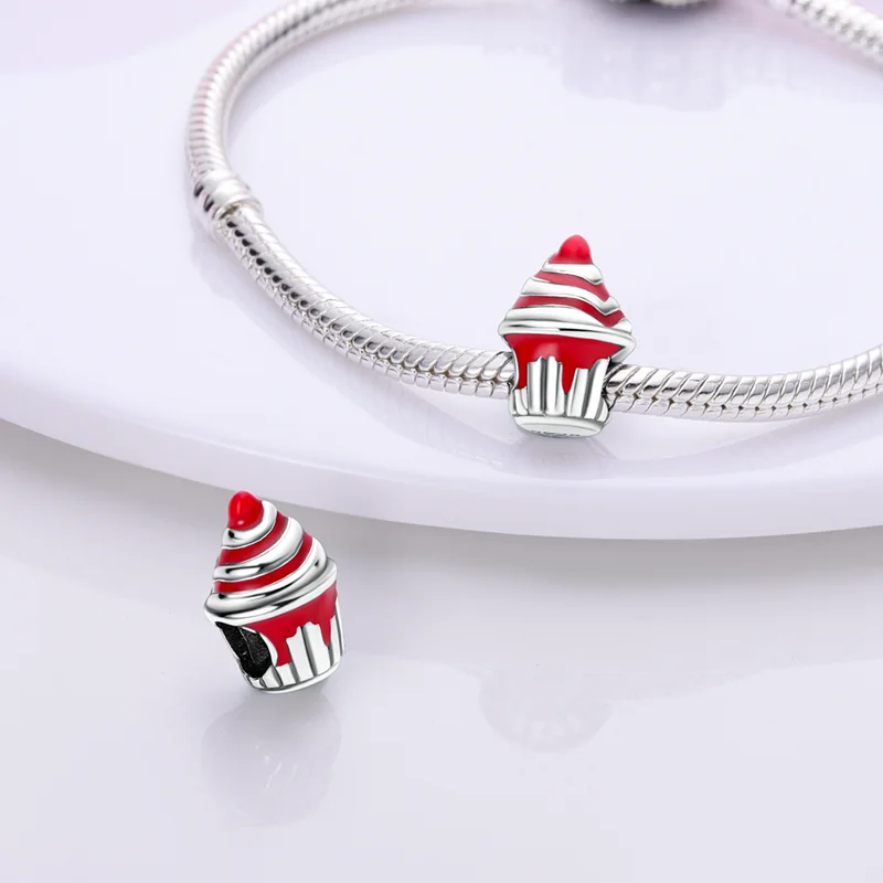 Love Car Red Series Beads Fit Pandora Original bracelet charms Silver 925 Necklace pendientes mujer for Women Jewelry making