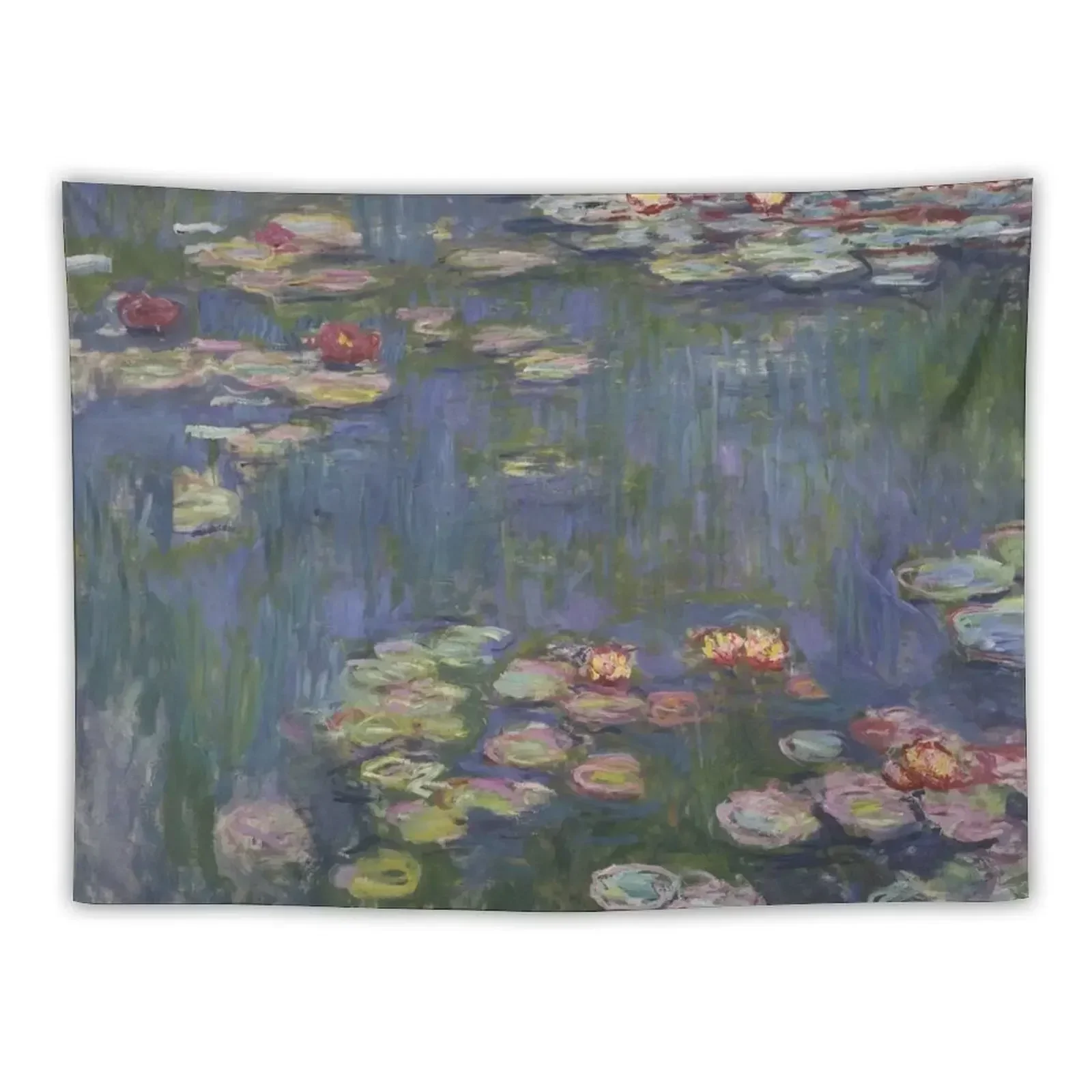 

Claude Monet - Water Lilies - Purple & Green Tapestry Decoration Bedroom Home Decor Aesthetic Tapestry