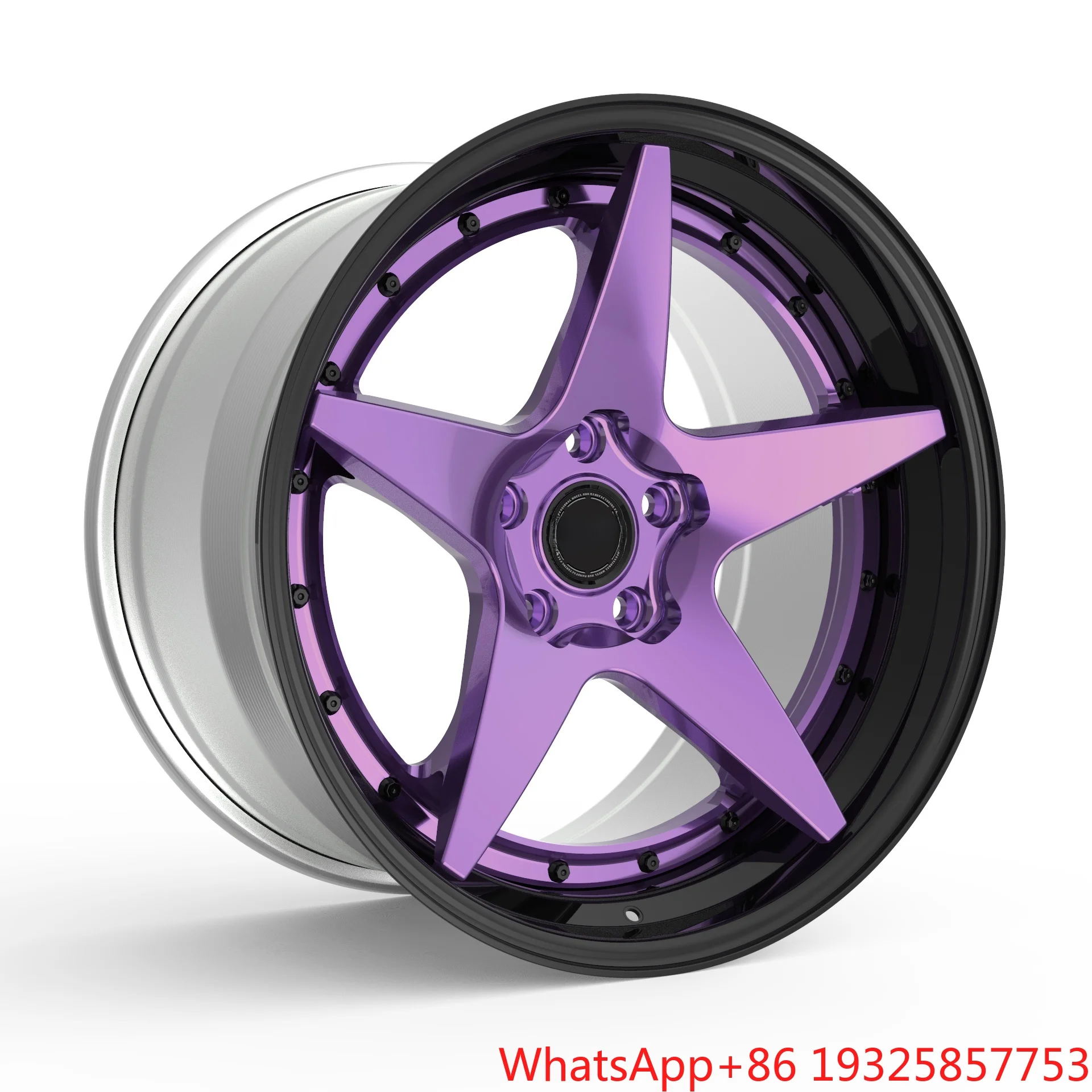 Mforegd Two-piece Five-spoke Five-pointed Star Style Custom Aluminum Alloy Racing Wheels 18 19 20 21 22 23 24 Inch