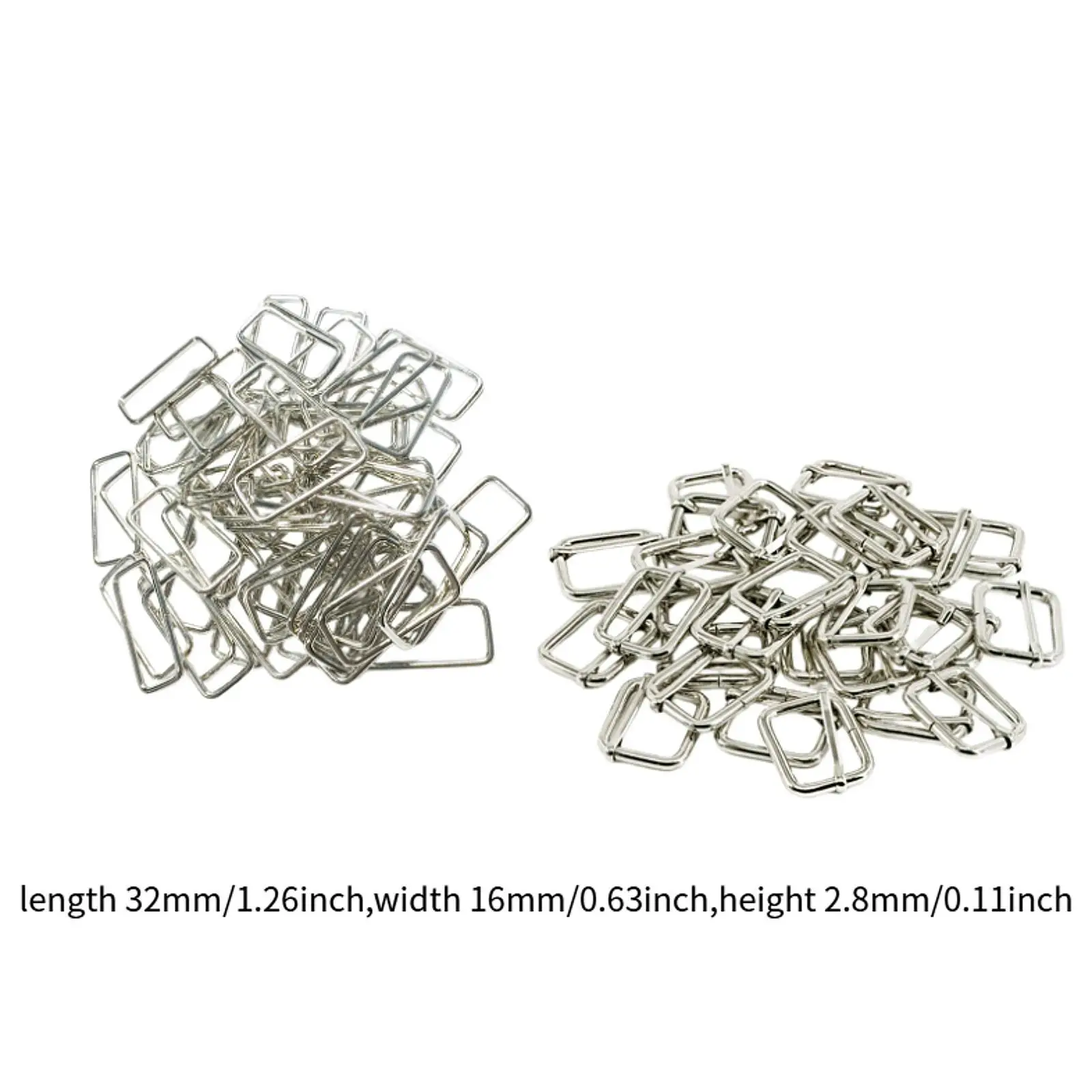 200x-fibbie-rettangolari-regolabili-in-ferro-connettori-robusti-per-bagagli-slider-alla-moda-per-zaini-borse-e-borsette