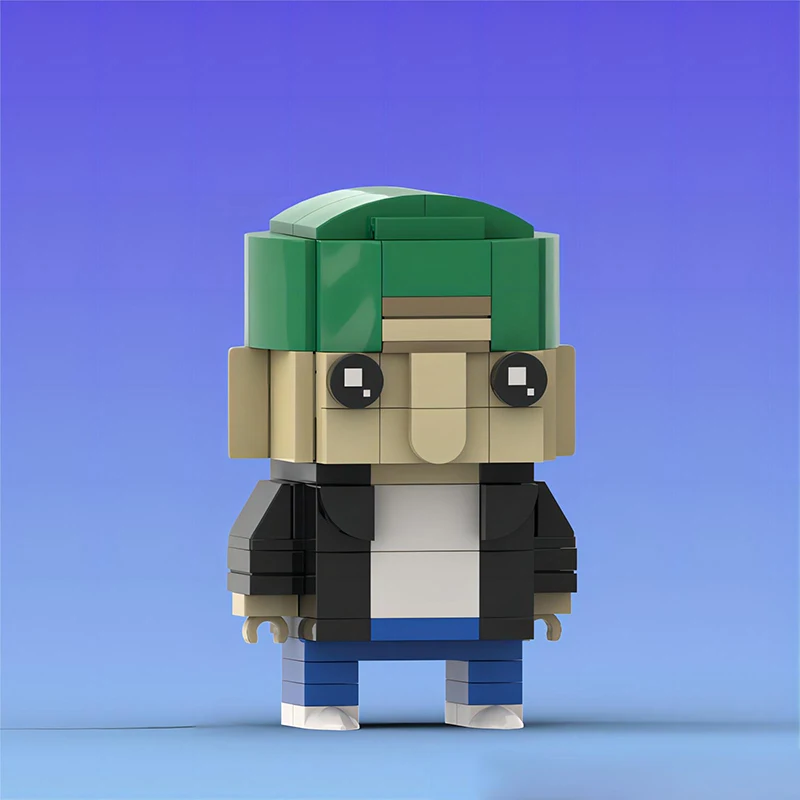 MOC Japanischer Anime-Film Actionfigur Bausteine Arnolds Mini-Puppenmodell Kinder-Puzzle-Bausatz Spielzeug Geburtstagsgeschenk Dekoration – Detail 4