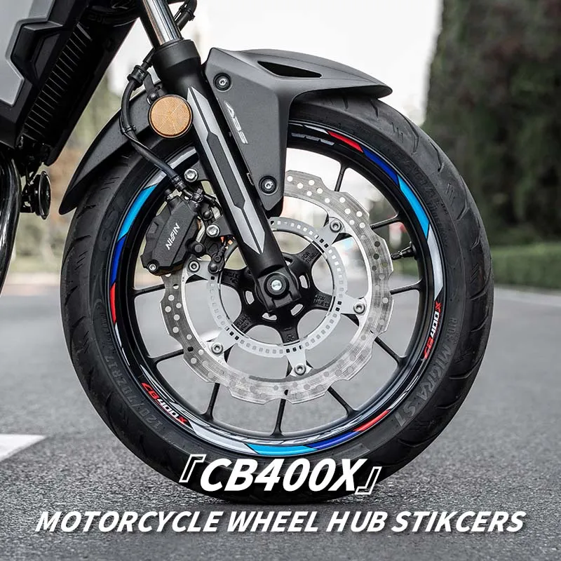 

Used For HONDA CB400X Motorcycle Wheel Rim Area Reflective Hub Protection Decorative Stickers Kits Can Choose Color