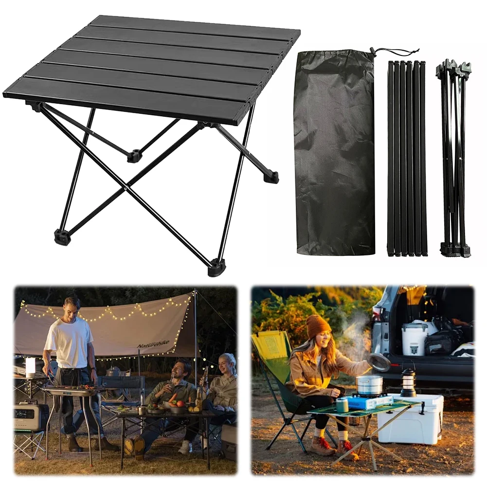 Portable Folding Camping Table Aluminum Alloy Outdoor Folding Table Camping Table Picnic Table Outdoor Garden Beach Picnic BBQ