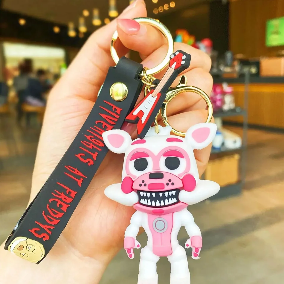 7 سنتيمتر جديد FNAF فريدي سلاسل المفاتيح لعبة الحيوانات المحشوة الدب الأرنب لعبة Fnaf ألعاب من القطيفة عيد الميلاد عيد الميلاد للأطفال لعبة هدية