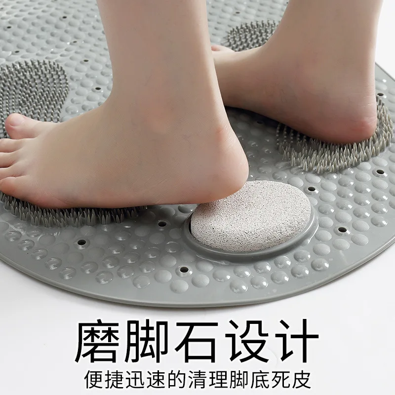 New Style PVC Toilet Bathroom Non-Slip Mat Household Bathroom Grind Stone Floor Mat Shower Room Massage Foot Mat