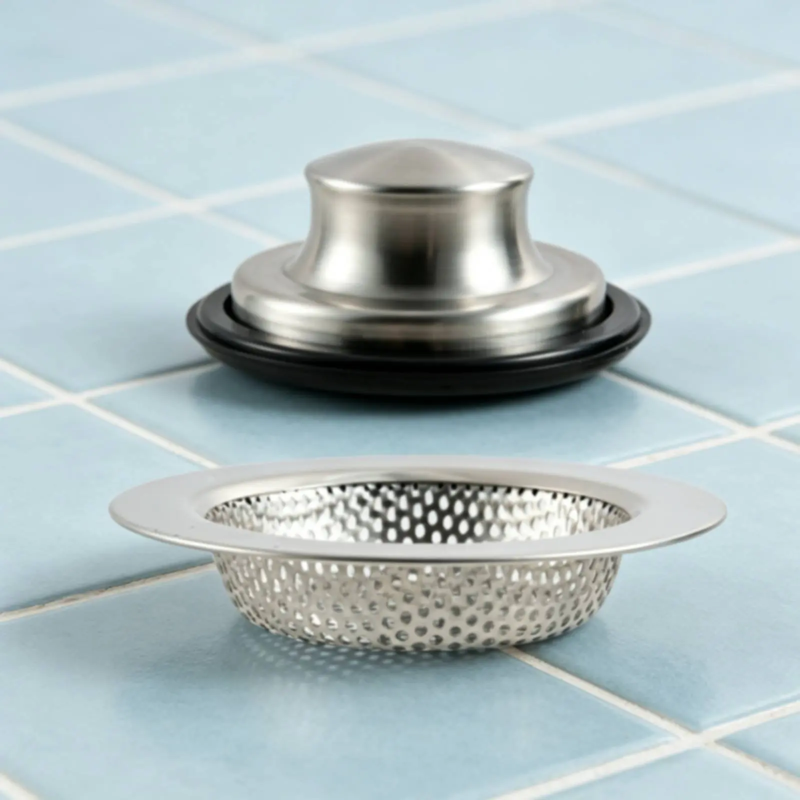 Stainless Steel Sink Basket Polished Finish Sink Strainer Basket Fast Drainage Corrosion-Resistant for Dishwashing