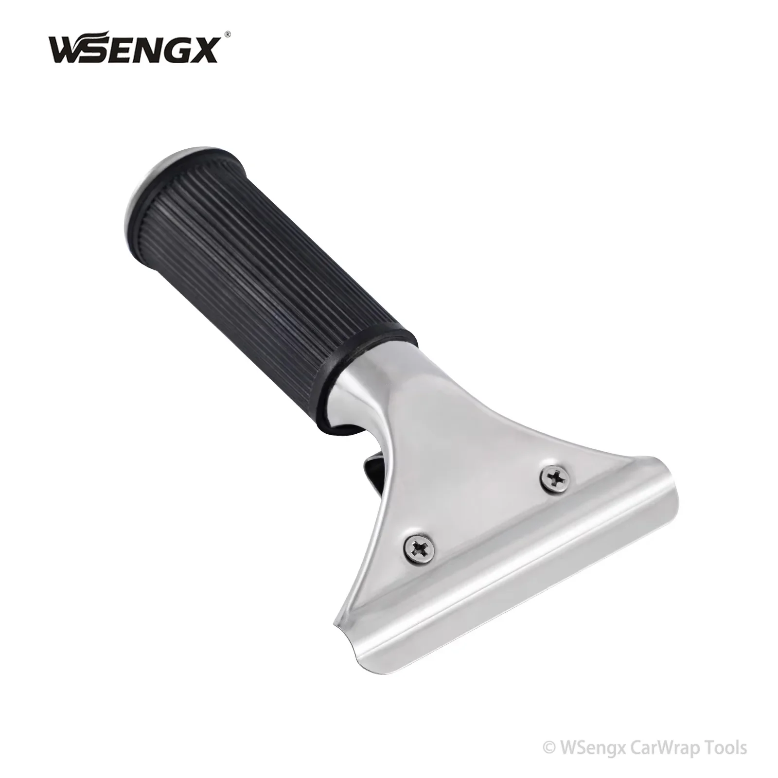 

2 Pcs/Lot High Quality Vinyl Squeegee Stainless Handle Window Tint Tools Black Short Handle