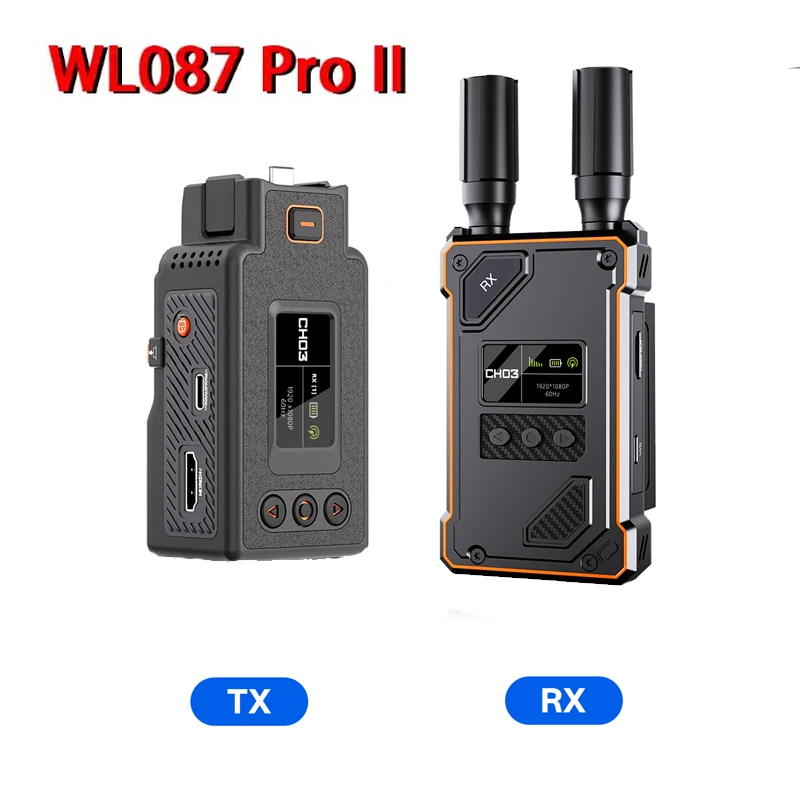 

VRRIIS WL087 PRO II Wireless Video Transmission System for DJI POCKET 4/POCKET 3/Action Series /Insta360 Ace Series