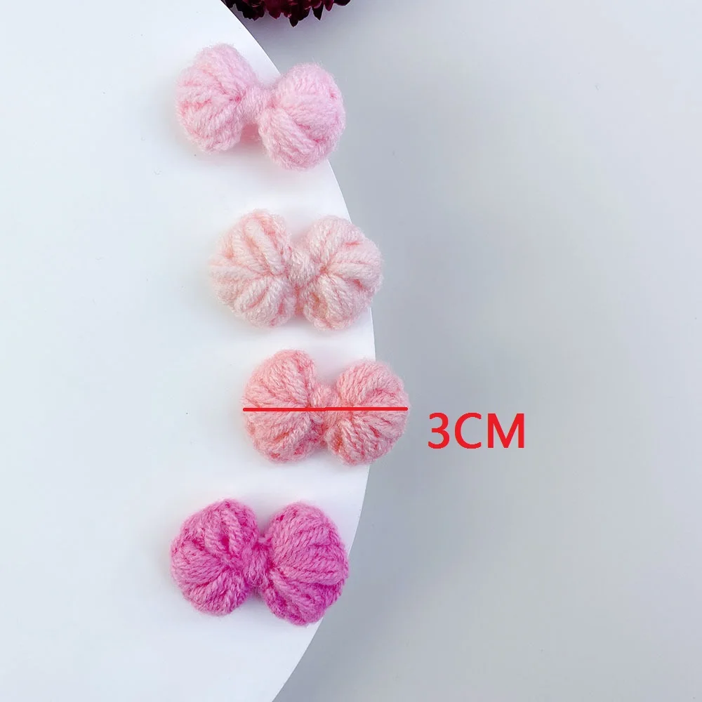 

20PCS Woolen Bow Cute Hair Decoration Clothes Decoration Accessories DIY Bow Headdress Headdress Material