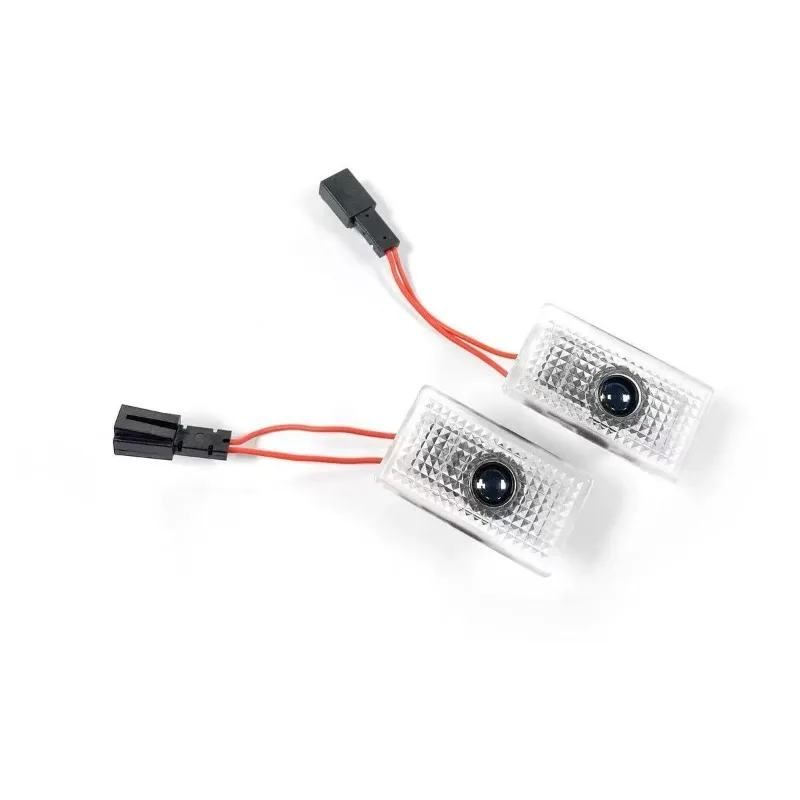 2 قطعة HD LED باب السيارة شارة كشاف ضوئي مجاملة شعار مصابيح ل تسلا نموذج 3 S X Y اكسسوارات السيارات السلع شبح الظل مصابيح
