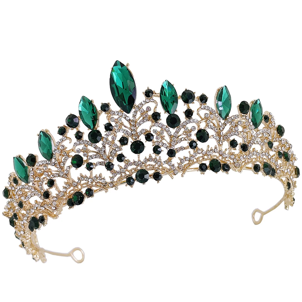 

Rhinestone Crown Hair Accessory Wedding Bridal Tiaras Headpieces Headdress Banquets Crowns Women Princess Beautiful Hairstyle