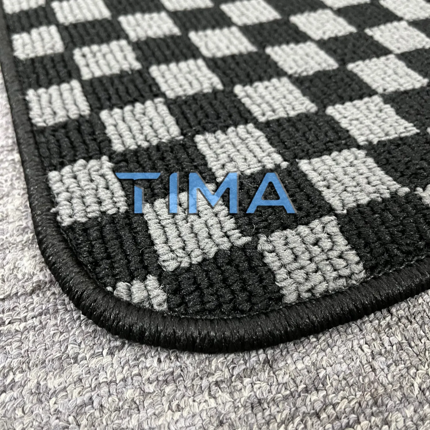 Anti-Slip Checkered Print Floor Foot Pad Mats 4PCS For BMW X1 2009 2015 E84 left Hand Driveor view 3