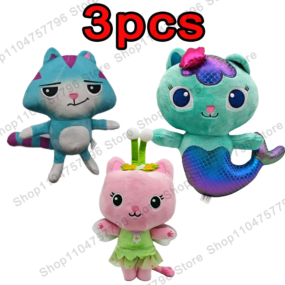 

//Newest Gabby Dollhouse Plush Toy Mercat Cartoon Stuffed Animals Mermaid Cat Plushie Doll Kids Birthday Christams Gifts