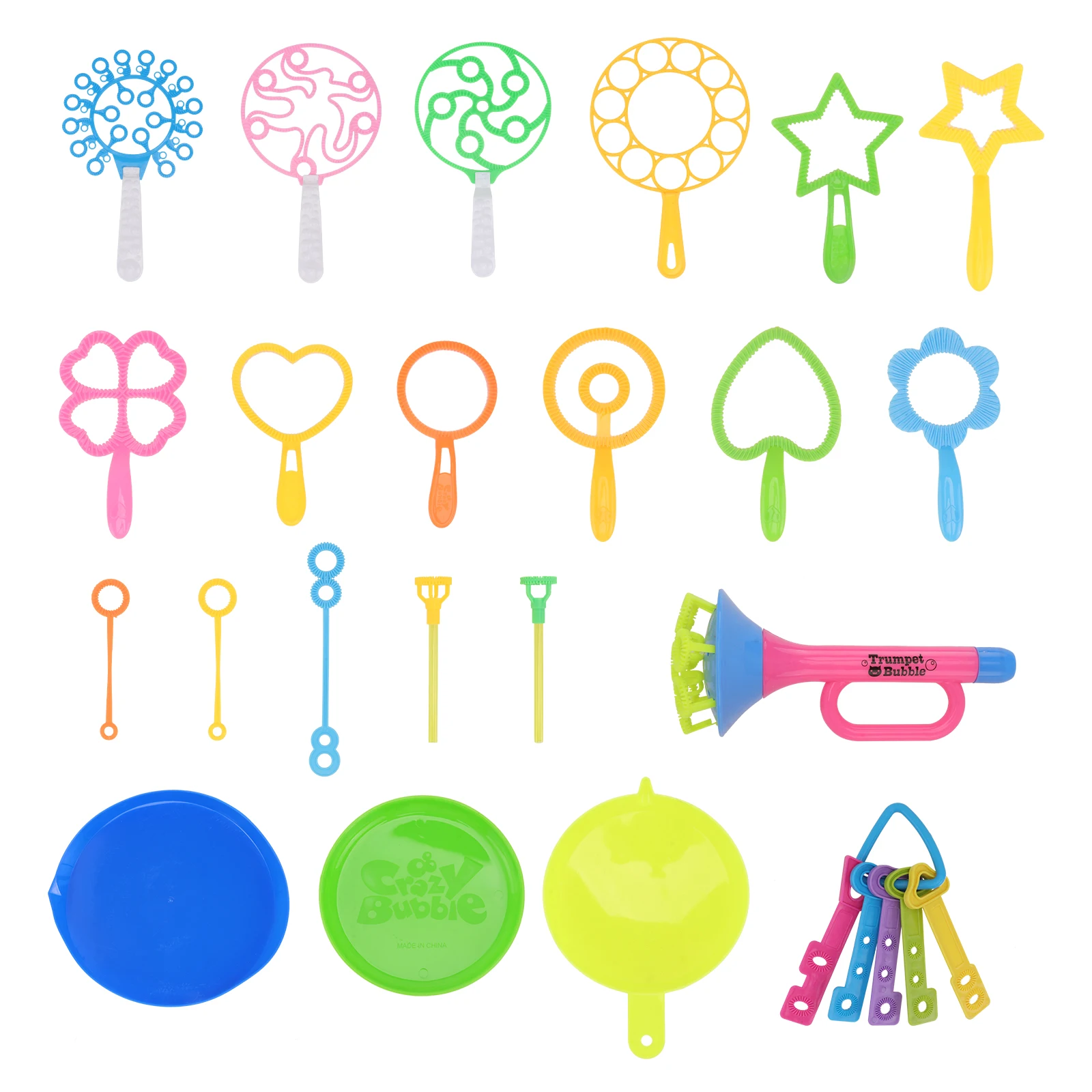 29-delig 1 set Bubble Stick Set Handvat Bubbling Tube Tray Veilig materiaal Zomerstrand Speelfeest Familieviering Buiten