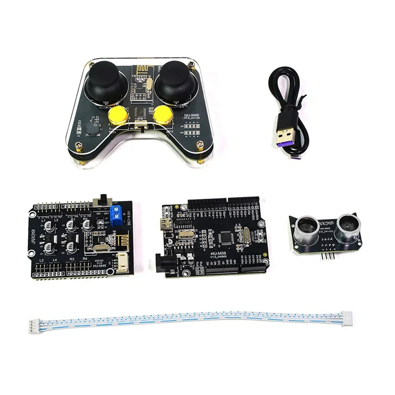 

AA87 Четырехногий робот для собак, интеллектуальный программируемый пульт дистанционного управления, механический электронный электронный комплект для собак, домашний комплект «сделай сам», вилка США