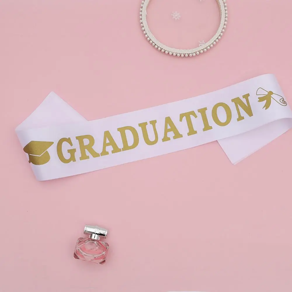 Ceremony Supplies I Graduated Belts Graduated Shoulder Straps Graduated Satin Sashes Shiny Gold Graduation Ceremony Belts