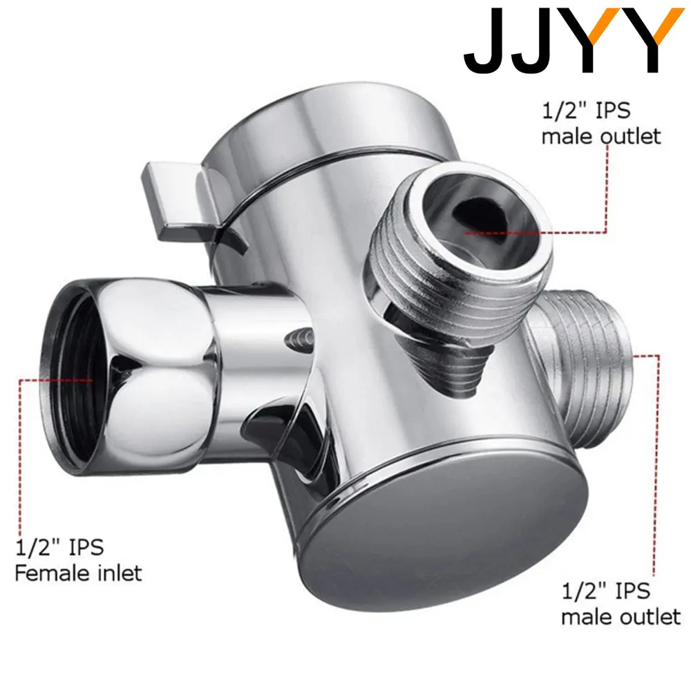 3 Way Switch Faucet Adapter Kitchen Sink Splitter Diverter Valve Water Tap Connector for Toilet Bidet Shower Bathroom Kitchen